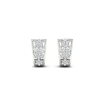 Load image into Gallery viewer, Two Tone Floral Diamond Earrings