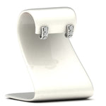 Load image into Gallery viewer, Two Tone Floral Diamond Earrings