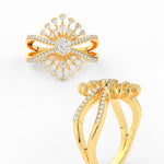 Load image into Gallery viewer, Real Diamond Split Shank Engagement Ring