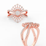 Load image into Gallery viewer, Real Diamond Split Shank Engagement Ring