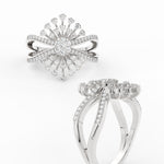 Load image into Gallery viewer, Real Diamond Split Shank Engagement Ring