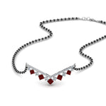 Load image into Gallery viewer, V Shaped Bar Diamond Mangalsutra