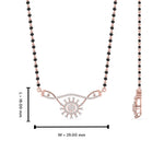 Load image into Gallery viewer, Wavy Everyday Wear Delicate Diamond Mangalsutra