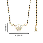 Load image into Gallery viewer, Wavy Everyday Wear Delicate Diamond Mangalsutra