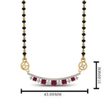 Load image into Gallery viewer, Zodiac Sign Diamond Mangalsutra