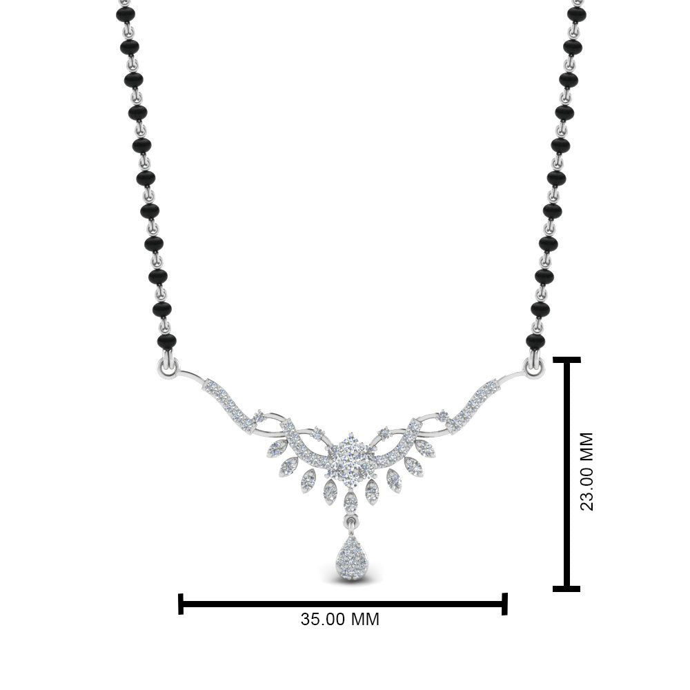 0.25-Carat-Diamond-Drop-Mangalsutra-Necklace
