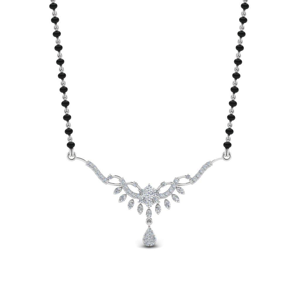 0.25-Carat-Diamond-Drop-Mangalsutra-Necklace