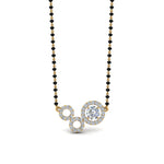 Load image into Gallery viewer, 0.50-Carat-3-Circle-Diamond-Pendent-Mangalsutra