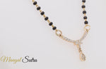 Load and play video in Gallery viewer, Floral Drop Diamond Mangalsutra Necklace