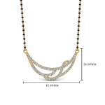Load image into Gallery viewer, 1.50 Carat Diamond Black Beads Mangalsutra
