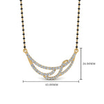 Load image into Gallery viewer, 1.50 Carat Diamond Black Beads Mangalsutra
