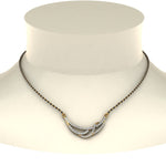 Load image into Gallery viewer, 1.50 Carat Diamond Black Beads Mangalsutra