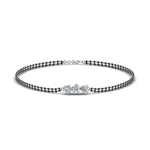 Load image into Gallery viewer, 3 Heart Diamond Bracelet Mangalsutra