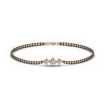 Load image into Gallery viewer, 3 Stone Beads Mangalsutra Bracelet