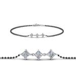 Load image into Gallery viewer, 3 Stone Bracelet Mangalsutra With Beads