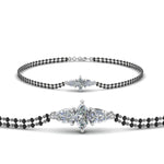 Load image into Gallery viewer, 3 Stone Diamond Mangalsutra Bracelet
