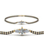 Load image into Gallery viewer, 3 Stone Diamond Mangalsutra Bracelet