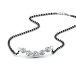 Load image into Gallery viewer, 5-Diamond-Mangalsutra-Necklace