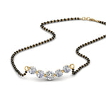 Load image into Gallery viewer, 5-Diamond-Mangalsutra-Necklace
