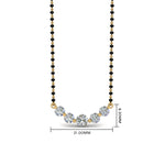 Load image into Gallery viewer, 5-Diamond-Mangalsutra-Necklace