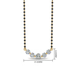 Load image into Gallery viewer, 5-Diamond-Mangalsutra-Necklace
