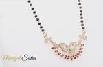 Load and play video in Gallery viewer, Beautiful Ruby Mangalsutra Earring Set