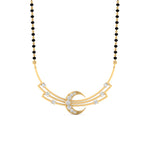 Load image into Gallery viewer, Delicate Half Moon Diamond Mangalsutra