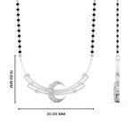 Load image into Gallery viewer, Delicate Half Moon Diamond Mangalsutra