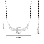 Load image into Gallery viewer, Delicate Half Moon Diamond Mangalsutra
