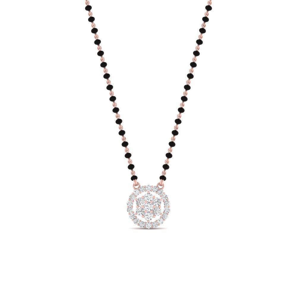 Round Cluster Modern Mangalsutra