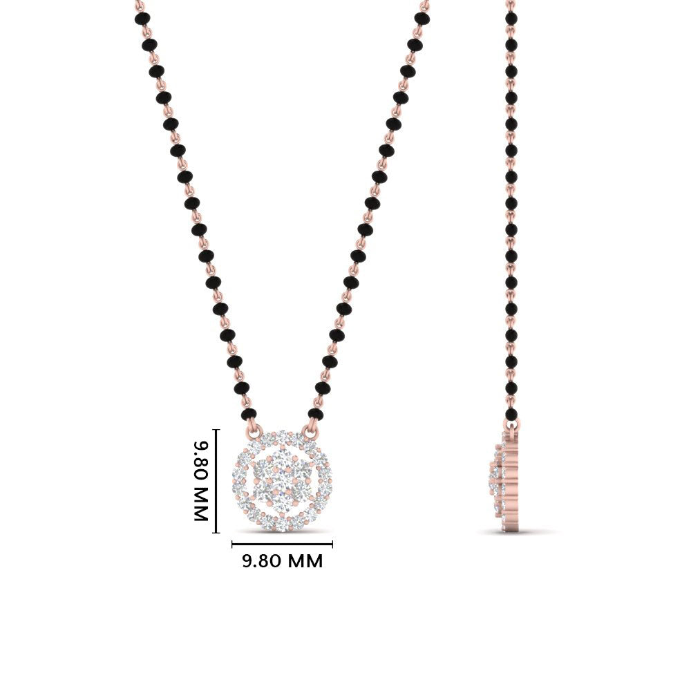 Round Cluster Modern Mangalsutra