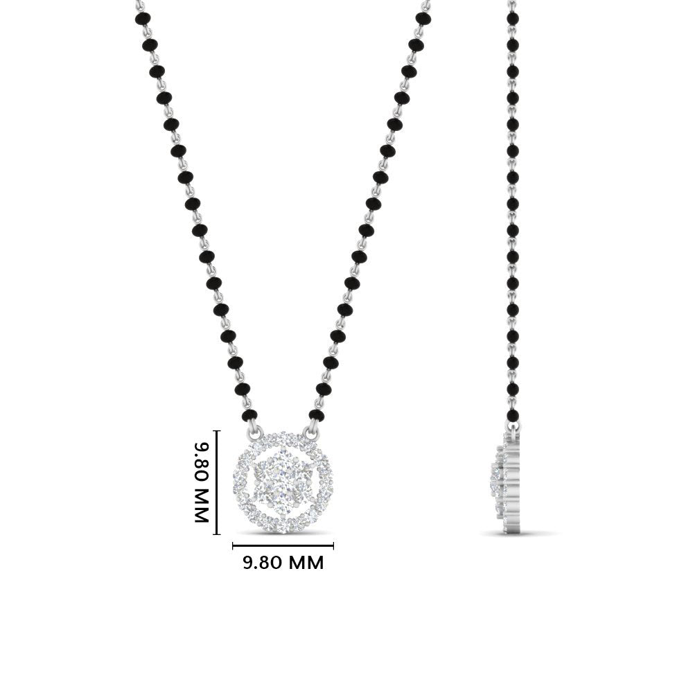 Round Cluster Modern Mangalsutra