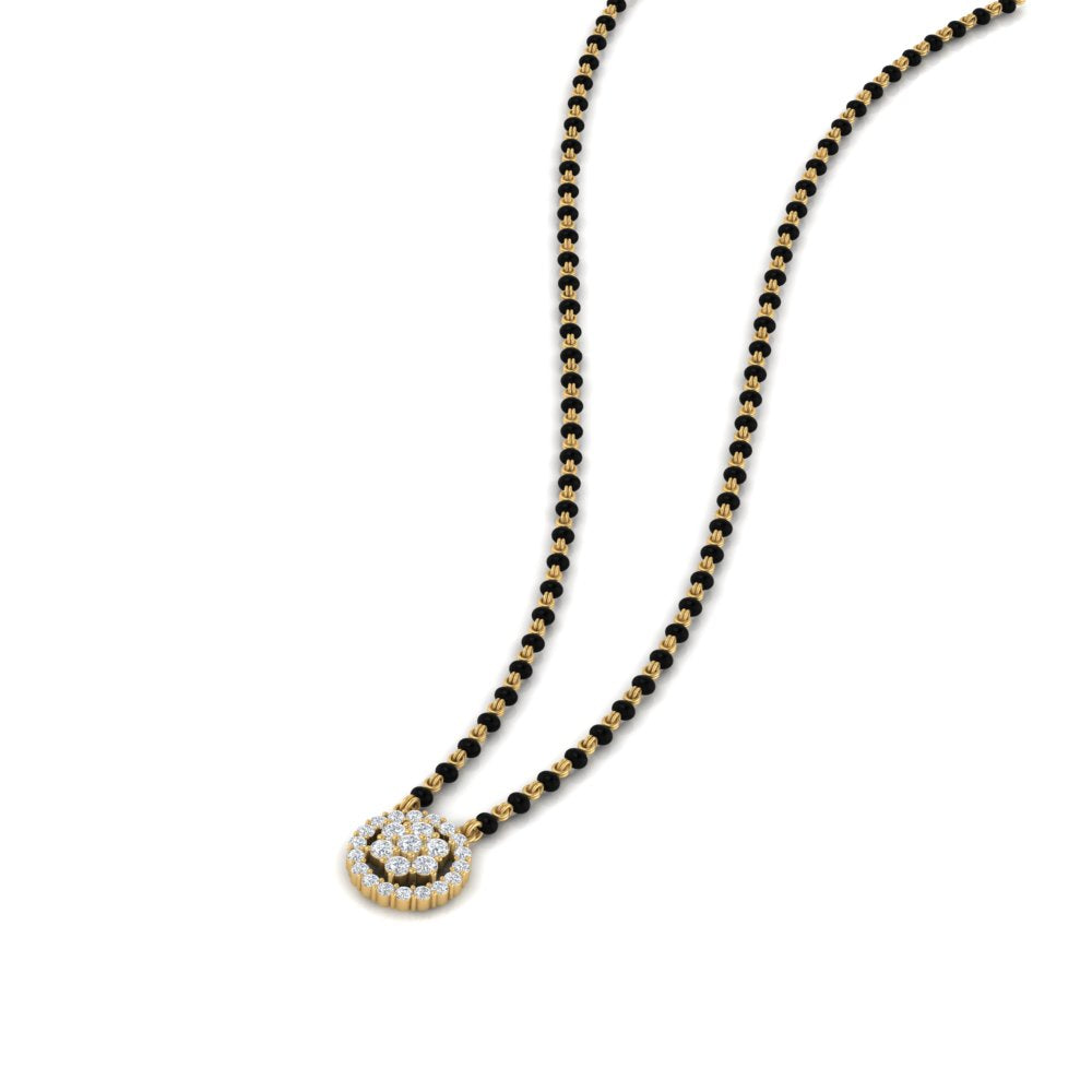 Round Cluster Modern Mangalsutra