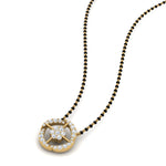 Load image into Gallery viewer, Single Line Nallapusalu With Diamond Pendant