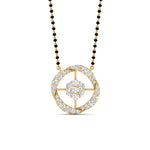Load image into Gallery viewer, Single Line Nallapusalu With Diamond Pendant
