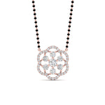 Load image into Gallery viewer, Real Diamond Flower Mangalsutra Pendant
