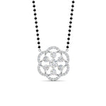 Load image into Gallery viewer, Real Diamond Flower Mangalsutra Pendant