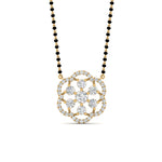 Load image into Gallery viewer, Real Diamond Flower Mangalsutra Pendant