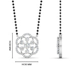 Load image into Gallery viewer, Real Diamond Flower Mangalsutra Pendant