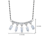 Load image into Gallery viewer, Baguette-Diamond-Mangalsutra