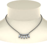 Load image into Gallery viewer, Baguette-Diamond-Mangalsutra