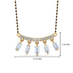 Load image into Gallery viewer, Baguette-Diamond-Mangalsutra