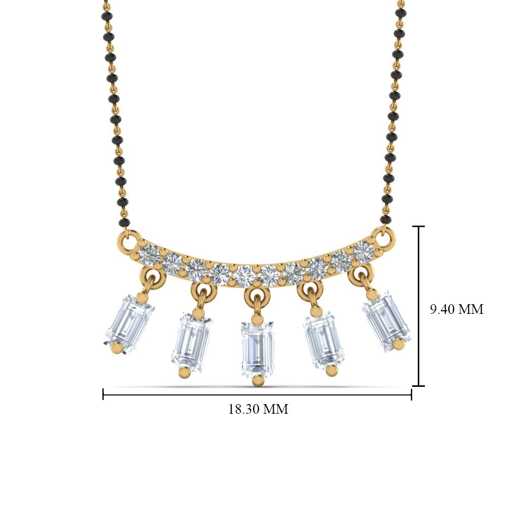 Baguette-Diamond-Mangalsutra