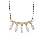 Load image into Gallery viewer, Baguette-Diamond-Mangalsutra
