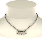 Load image into Gallery viewer, Baguette-Diamond-Mangalsutra