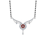 Load image into Gallery viewer, Beautiful-Diamond-Bead-Mangalsutra-With-Ruby