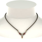 Load image into Gallery viewer, Beautiful-Drop-Pink-Sapphire-Mangalsutra