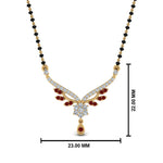 Load image into Gallery viewer, Beautiful-Drop-Ruby-Mangalsutra