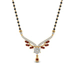 Load image into Gallery viewer, Beautiful-Drop-Ruby-Mangalsutra