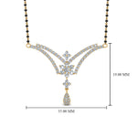 Load image into Gallery viewer, Beautiful-Flower-Diamond-Mangalsutra